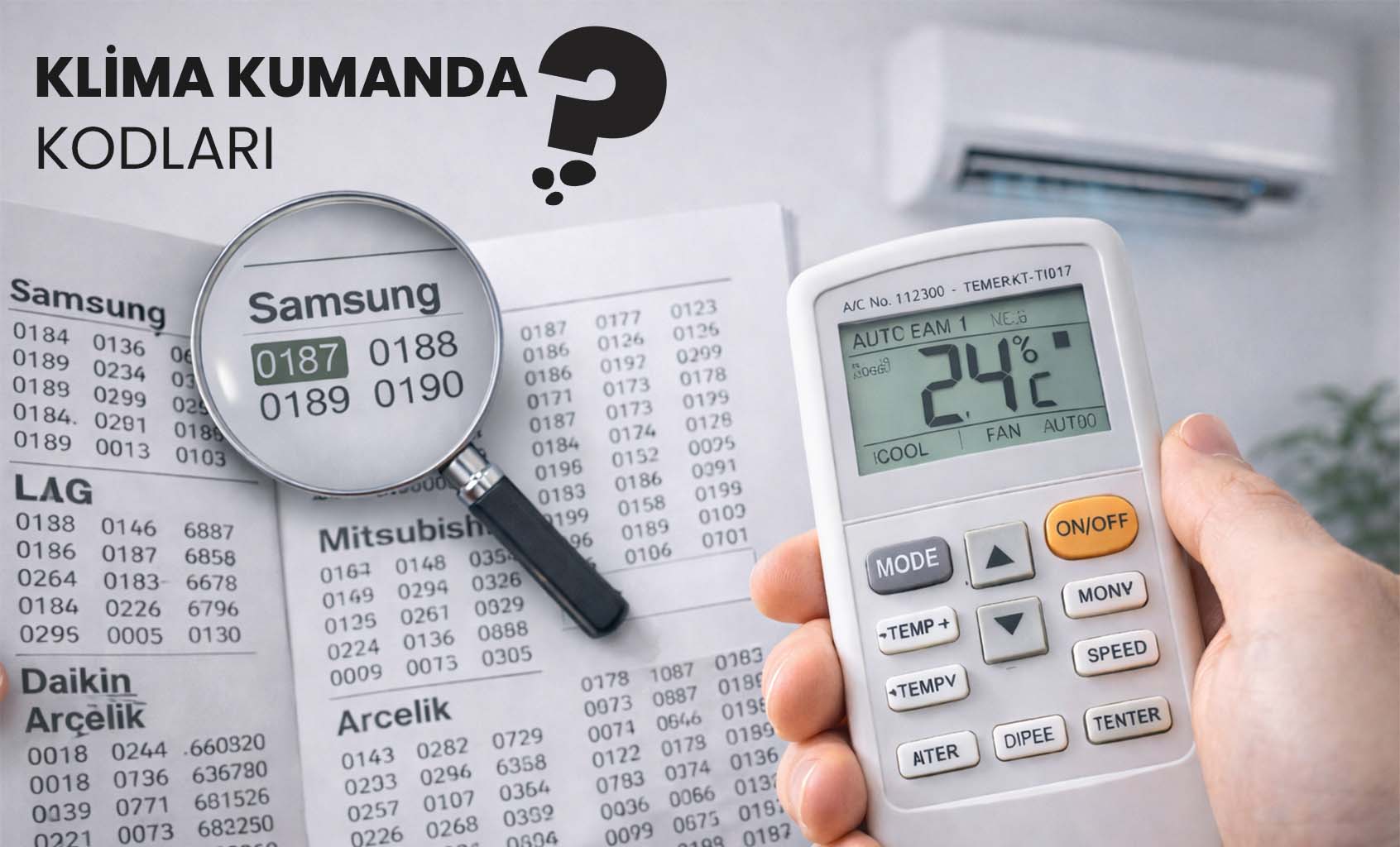 Klima Kumanda Kodları Nedir
