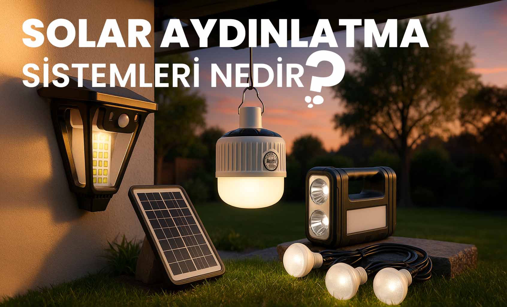 Solar Aydınlatma Sistemleri Nedir? Nasıl Çalışır?