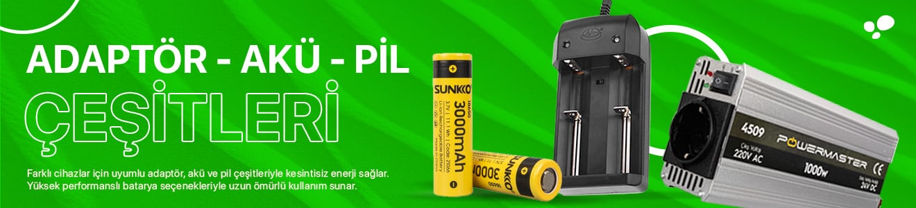 Adaptör Akü Ve Pil Ürünleri Kampanya