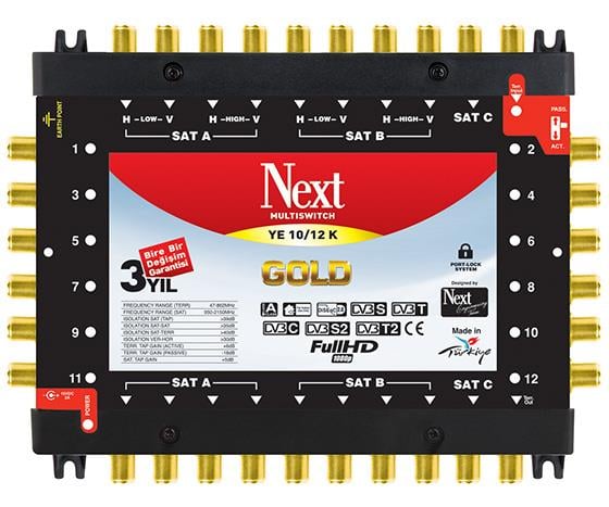 10*12 KASKATLI UYDU SANTRALİ NEXT