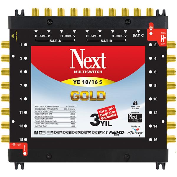 10*16 KASKATLI UYDU SANTRALİ NEXT