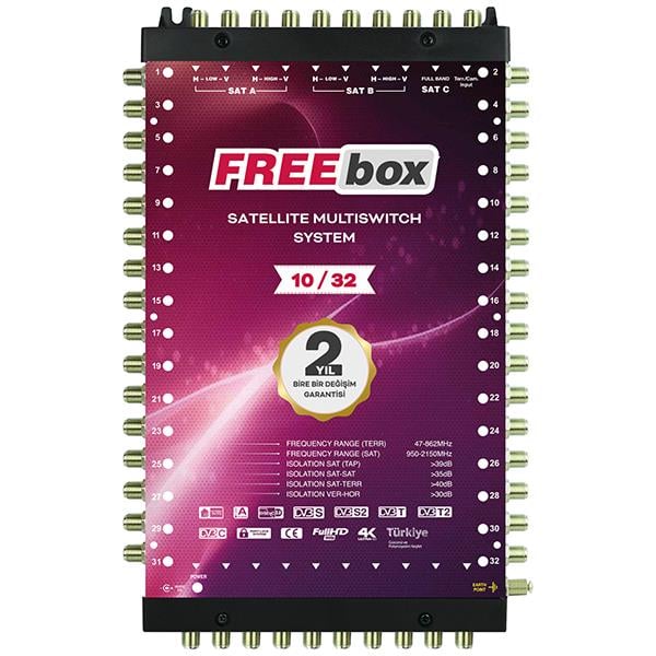 10*32 KASKATLI UYDU SANTRALİ FREEBOX