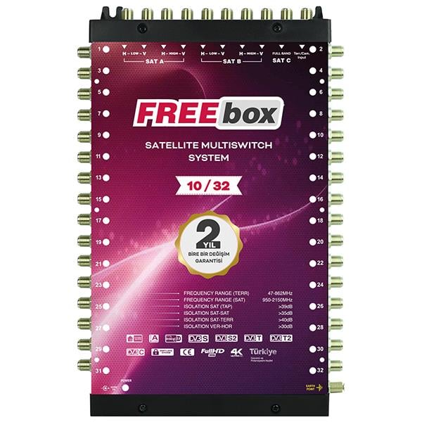 10*32 SONLU UYDU SANTRALİ FREEBOX STARBOX