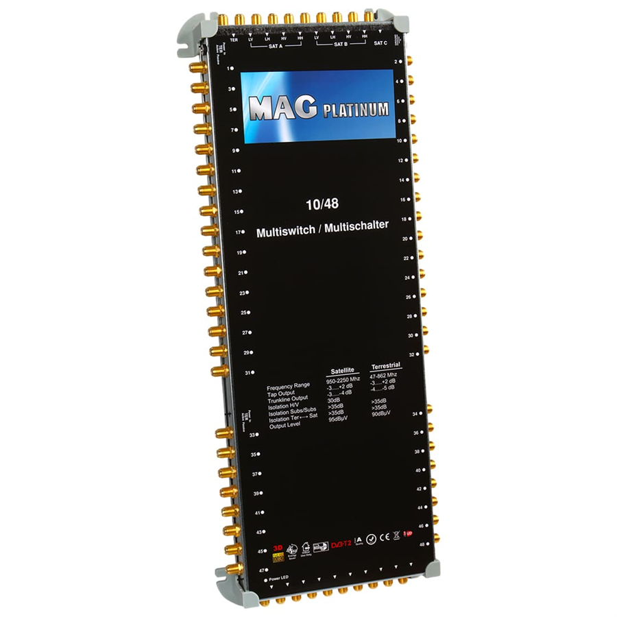 10*48 Sonlu/Kaskatlı Swıtchlı Uydu Santrali Mag Platınum Fiyatı - Merter Elektronik