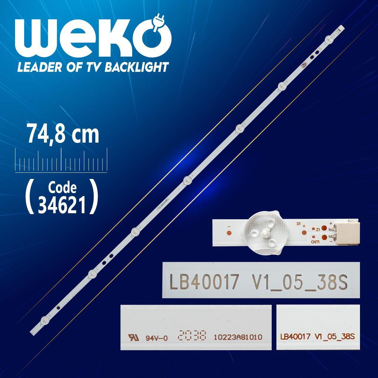 17DLB40VXR1 - LB40017 V1_05_38S - B TYPE 74.8 CM 7 LEDLİ - (WK-111)