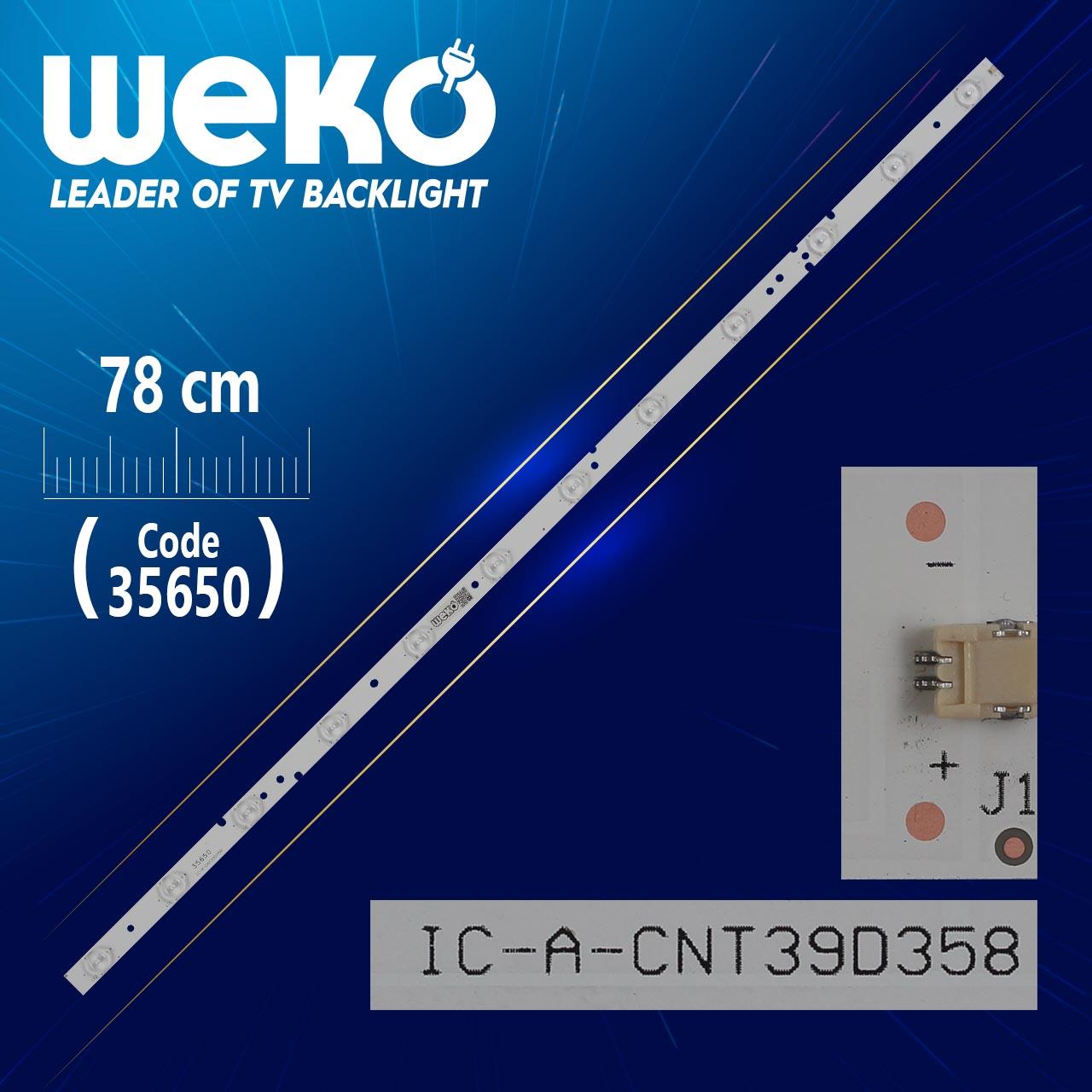 180-W00-390009H - IC-A-CNT39D358 - 3.7-3.9V 76-781M E6 - 12 LEDLİ 78 CM - (WK-418)