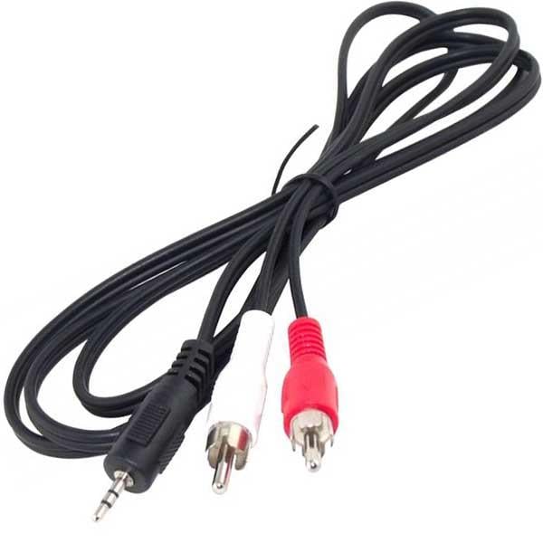 2 RCA + 2.5 MM STEREO STANDART ERKEK KABLO