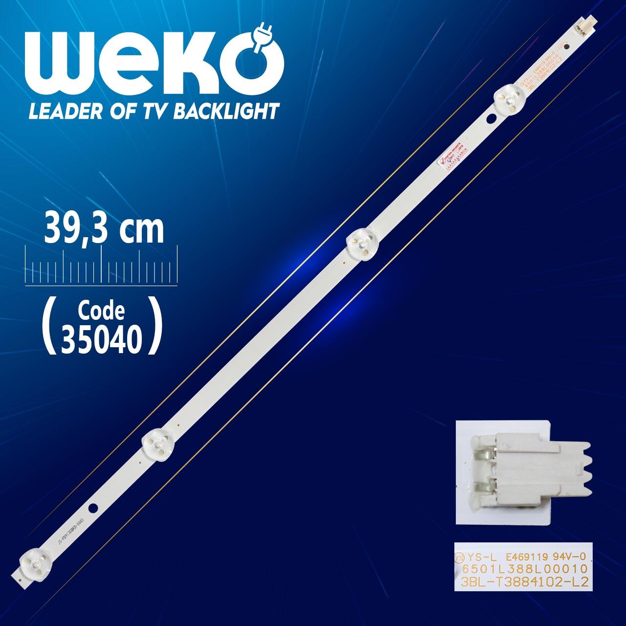 3BL-T3884102-L2 - 6501L388L00010 - JS-PD913GBRD-0003 - 39.3 CM 4 LEDLİ - (WK-820)