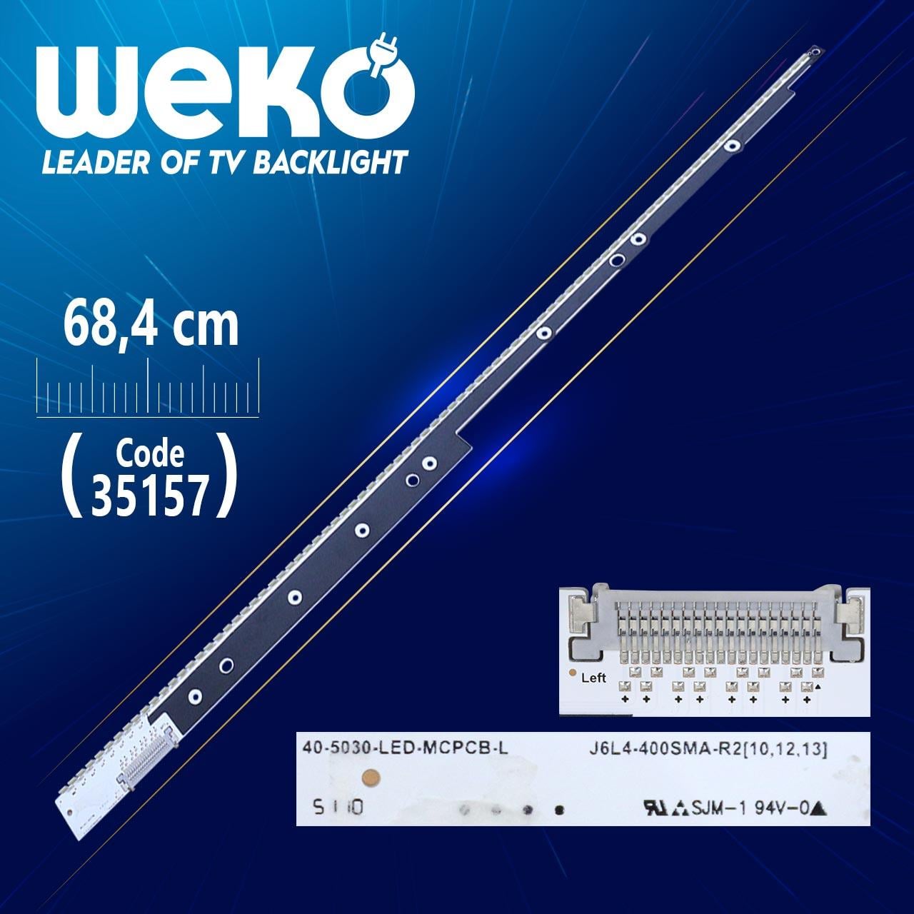 40-5030-LED-MCPCB-L - J6L4-400SMA-R2 - (WK-244)