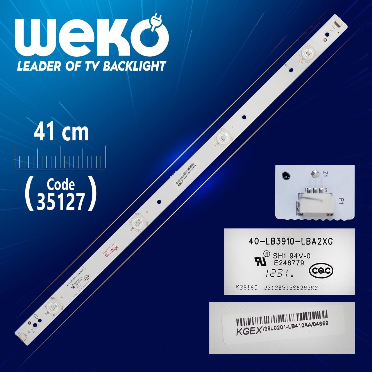 40-LB3910-LBA2XG - 41 CM 4 LEDLİ - (WK-862)