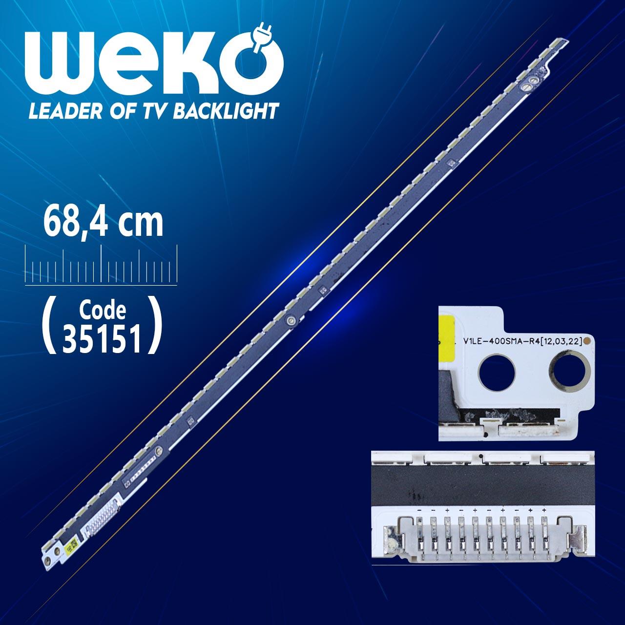 40SNB 3D-7032LED-MCPCB-L - V1LE-400SMA-R4 - (WK-238)