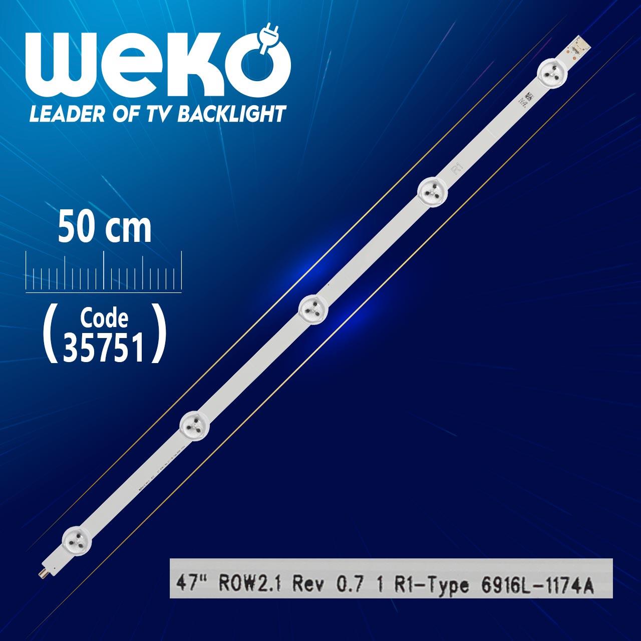 47 ROW2.1 REV 0.7 1 R1-TYPE 6916L-1174A - 6916L-1359A - 50 CM 5 LEDLİ - (WK-1220)