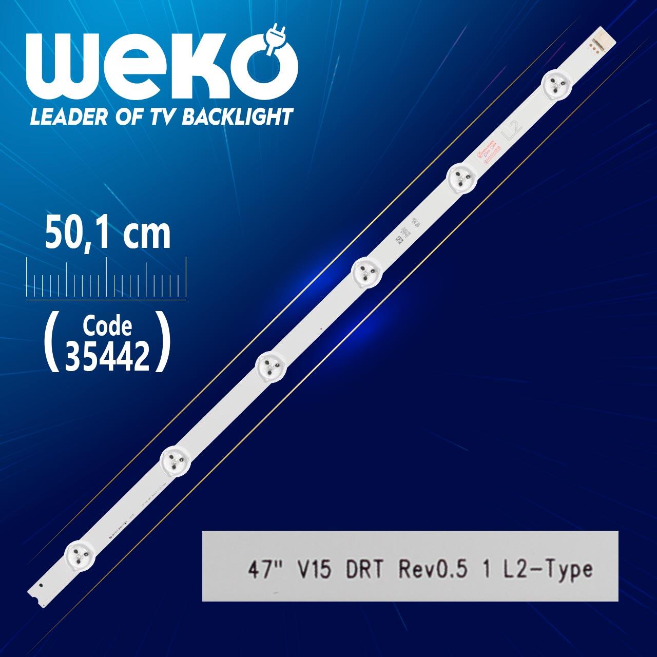 47 V15 DRT REV0.5 1 L2-TYPE - 50.1 CM 6 LEDLİ - (WK-1010)