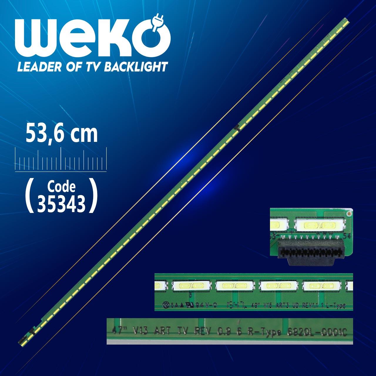 49 V15 ART3 UD REV1.1 1 L-TYPE - 53.6 CM 54 LEDLİ - (WK-956)