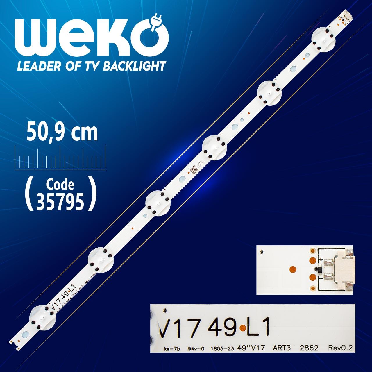 49 V17 ART3 2862 REV0.2 1 - V17 49 L1 - 50.9 CM 6 LEDLİ - (WK-1261)