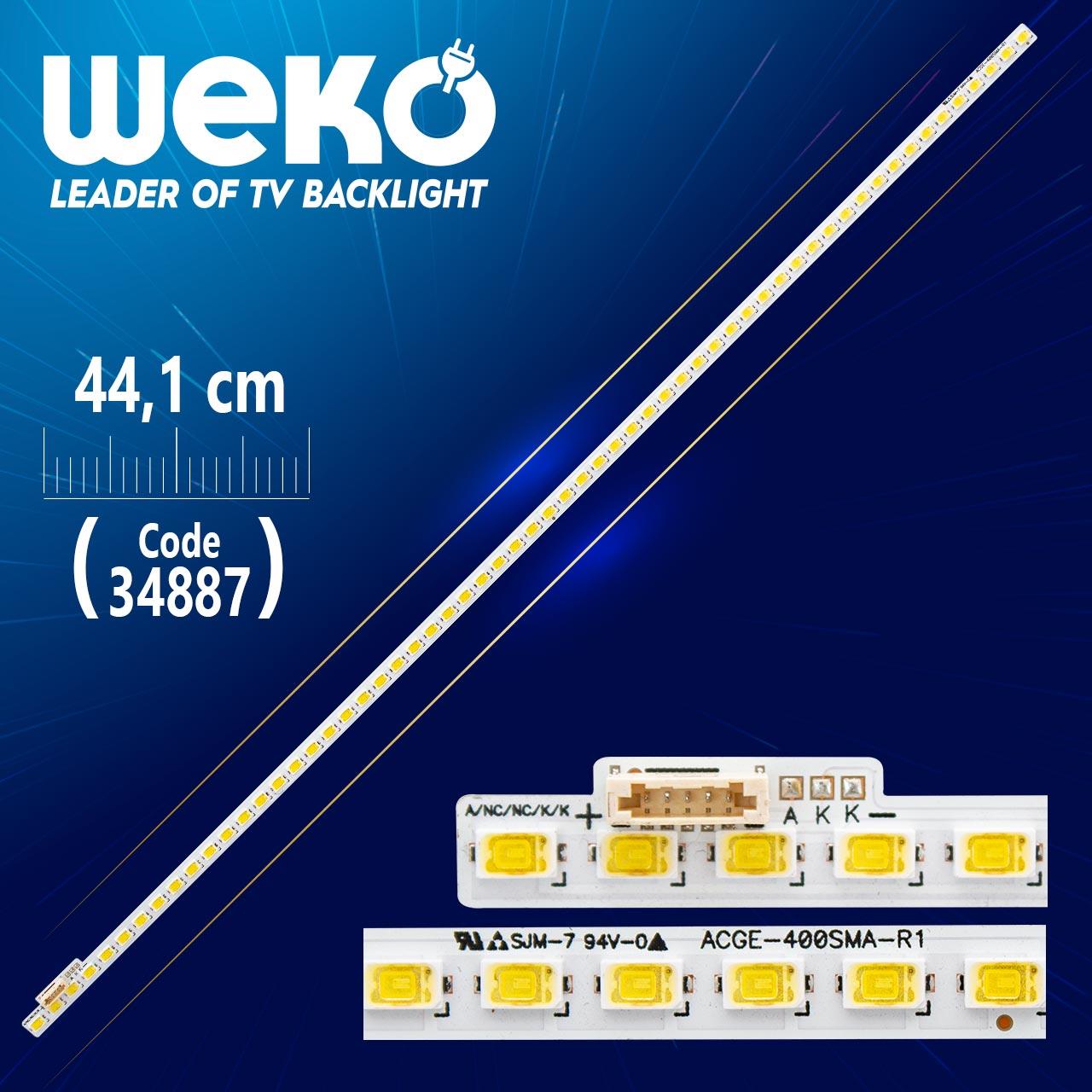 ACGE-400SMA-R1 - A/NC/NC/K/K - 44.1 CM 60 LEDLİ - (WK-732)