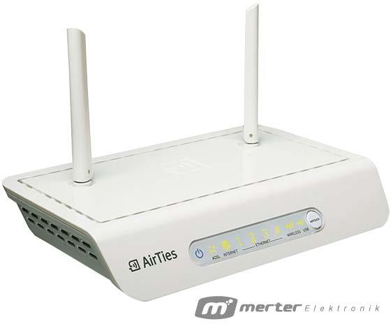 AIRTIES AIR-5453 4 PORT KABLOSUZ MODEM+USB 300 MBPS