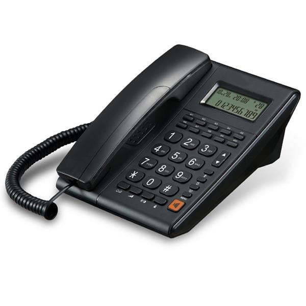 ALCATEL T-37 KABLOLU EKRANLI SİYAH MASAÜSTÜ TELEFON