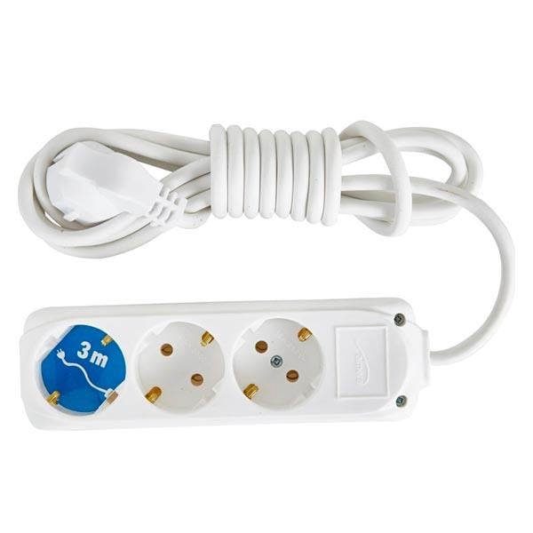 ALMERA 3LÜ TOPRAKLI 3 METRE KABLOLU GRUP PRİZ