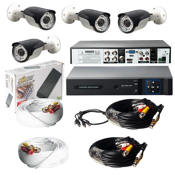 ARMİ 100314 CCTV GÜVENLİK KAMERASI DÖRTLÜ HAZIR KAMERA SETİ