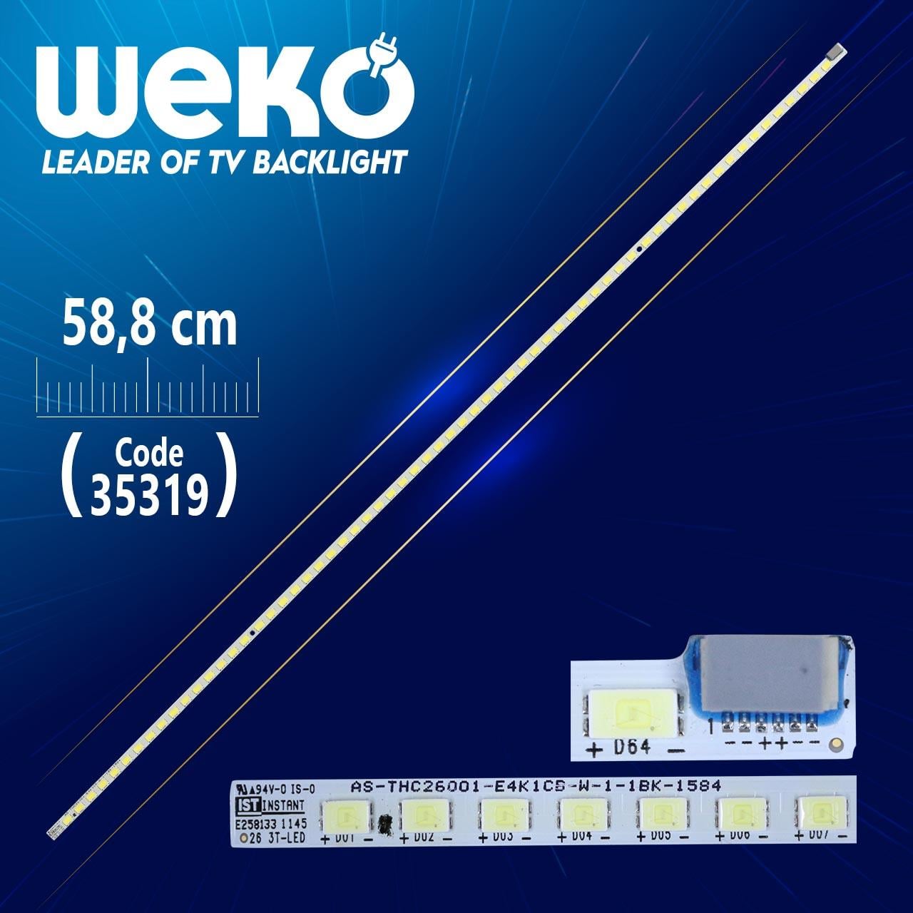 AS-THC26001-E4K1CB-W-1-1BK-1584 - 58.8 CM 64 LEDLİ (WK-935)