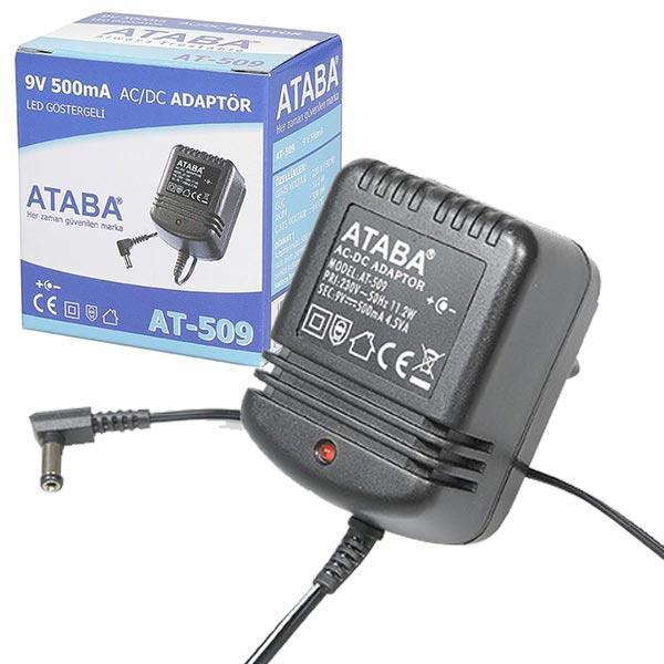 ATABA AT-509 9 VOLT - 0.5 AMPER TELEFON ADAPTÖRÜ