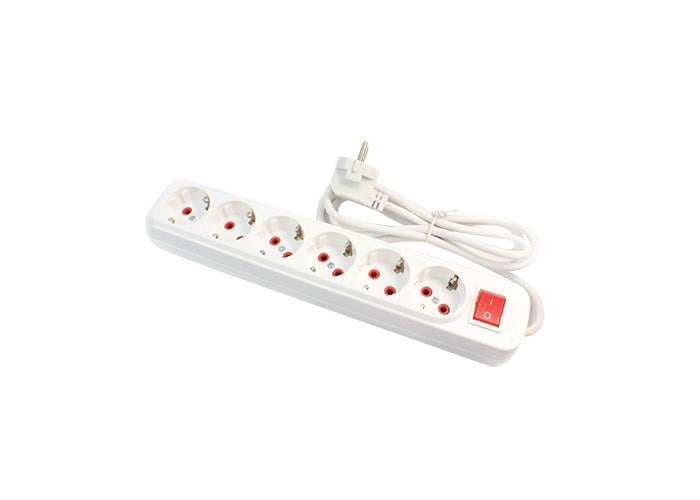 BANKO 6LI 2 METRE KABLOLU ANAHTARLI TOPRAKLI GRUP PRİZ