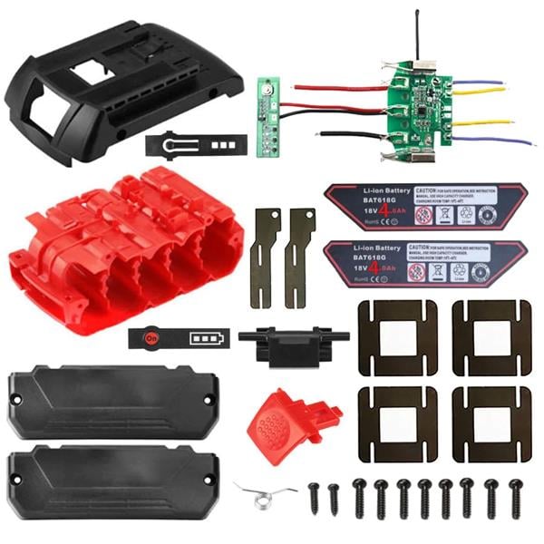 BAT618 18V 3A PLASTİK KASA MUHAFAZA LİTYUM IYON PİL PCB ŞARJ KORUMA DEVRE KARTI BAT610 BAT609G