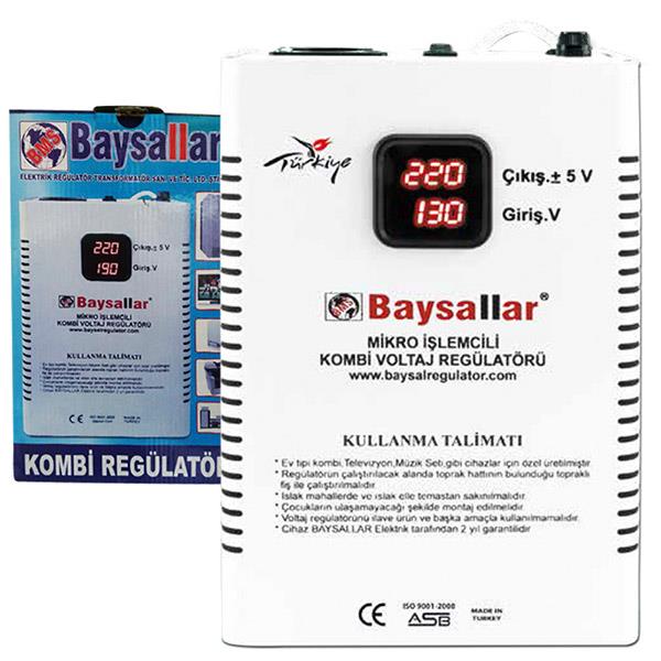 BAYSALLAR MİKRO İŞLEMCİLİ 500VA VOLTAJ REGÜLATÖRÜ  (KOMBİ REGÜLATÖRÜ