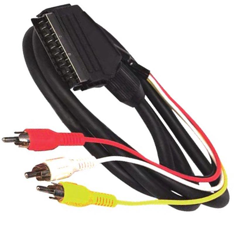 BELKIN SCART 3 RCA 5 METRE KABLO