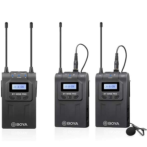 BOYA BY-WM8 ÇİFT VERİCİLİ PROFESYONEL WIRELESS MİKROFON