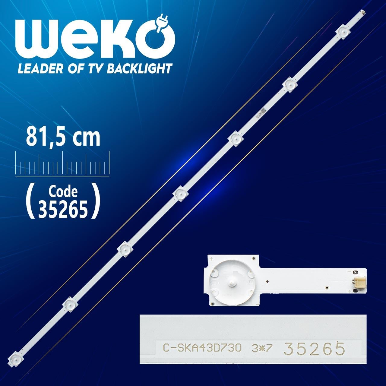 C-SKA43D730 3*7 - YAL13-00715150-00-G09-210-220-3.0-3.2-6216 - 81.5 CM 7 LEDLİ - (WK-412)