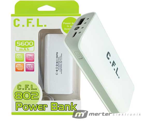 CFL 802 5600 MAH LED GÖSTERGELİ POWERBANK