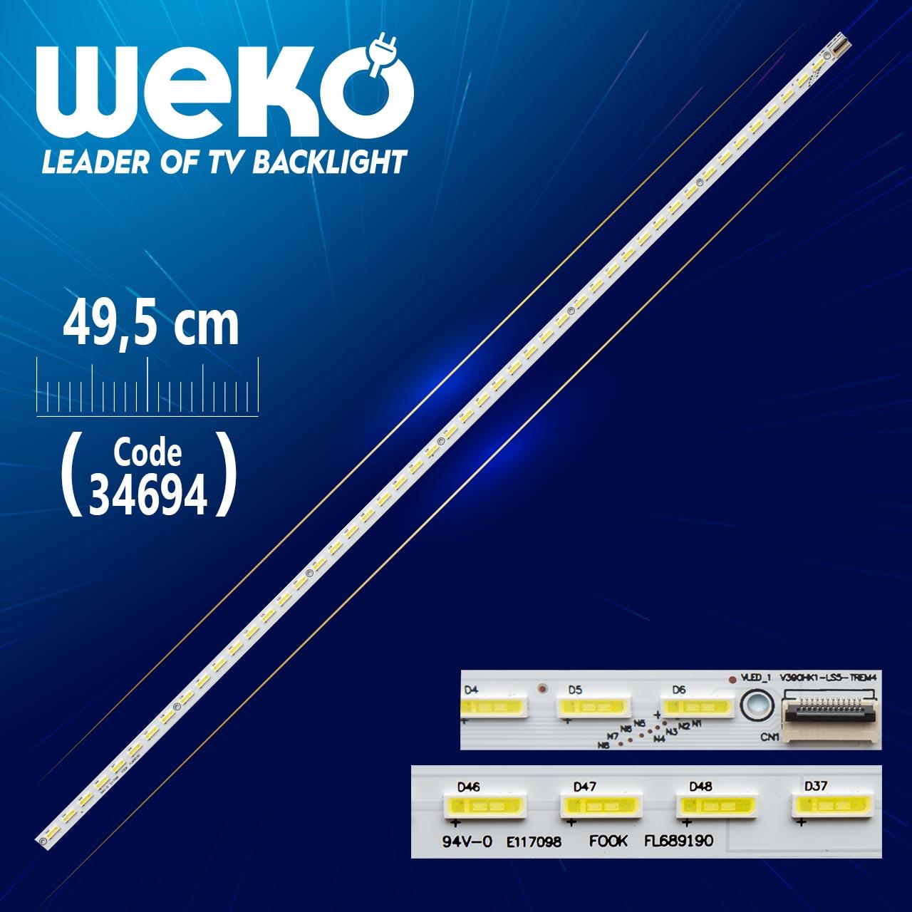 CMO E-LED 39 INCH - VLED_1 - V390HK1-LS5-TREM4  48 LEDLİ  49.5 CM - (WK-129)
