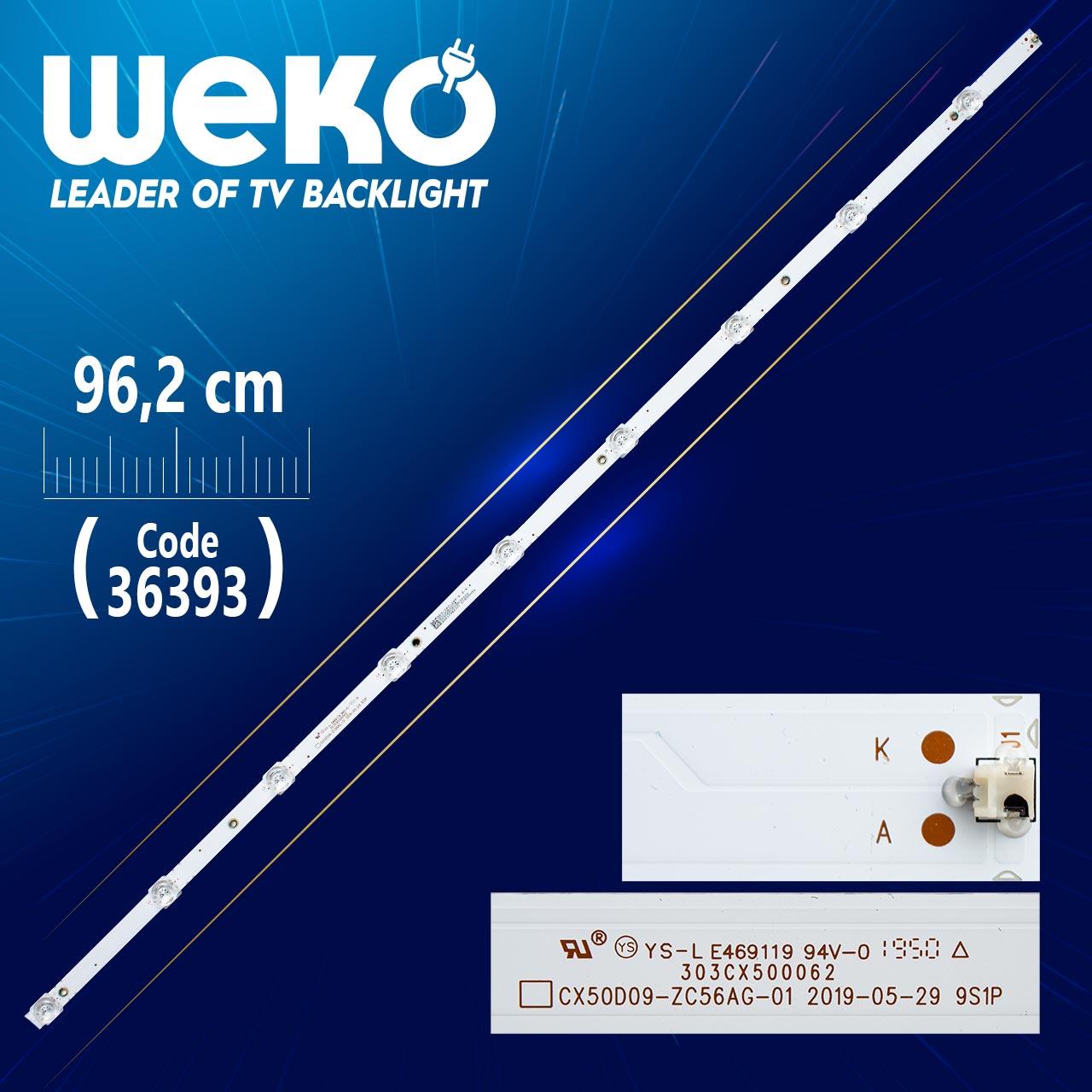 CX50D09-ZC56AG-019S1P  303CX500062 9 LEDLİ 96.2 CM 6V