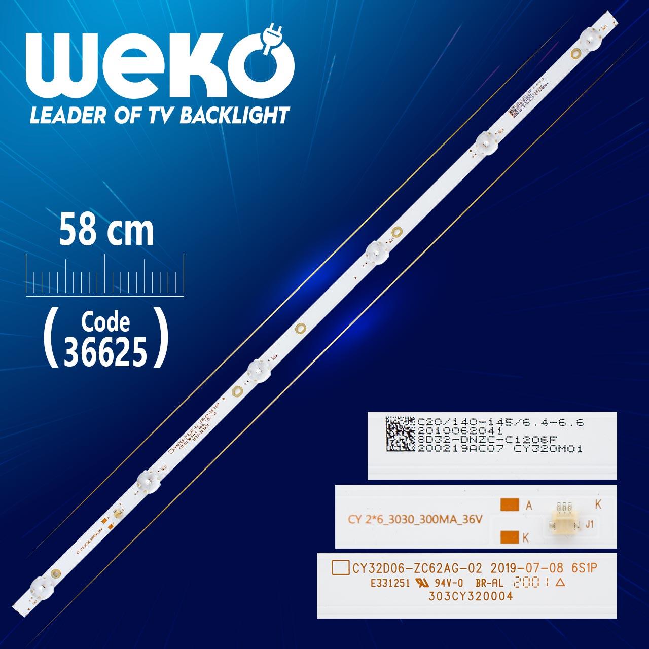 CY32D06-ZC62AG-02 303CY320004 6 LEDLİ 58 CM