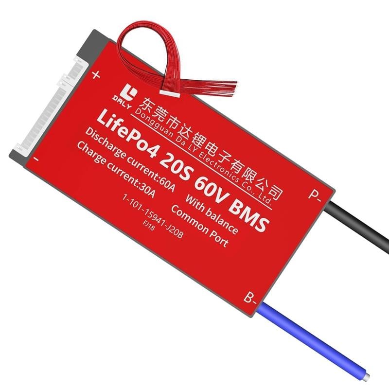 DALY LİFEPO4 BMS 20S 60A BALANSLI - ORTAK PORT