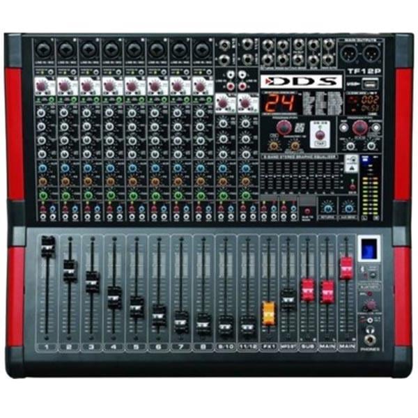 DDS D-12 P 3000 DSP 12 KANAL 2X1500 USB/SD/BLUETOOTH DİJİTAL EFEKTLİ POWER MIXER