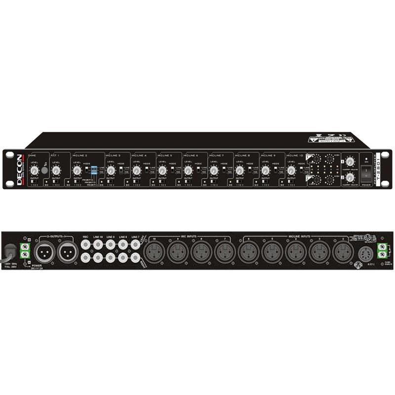 DECON DP-101S 9 KANAL ACİL ANONS PREAMFİ MİXER (ACİL)