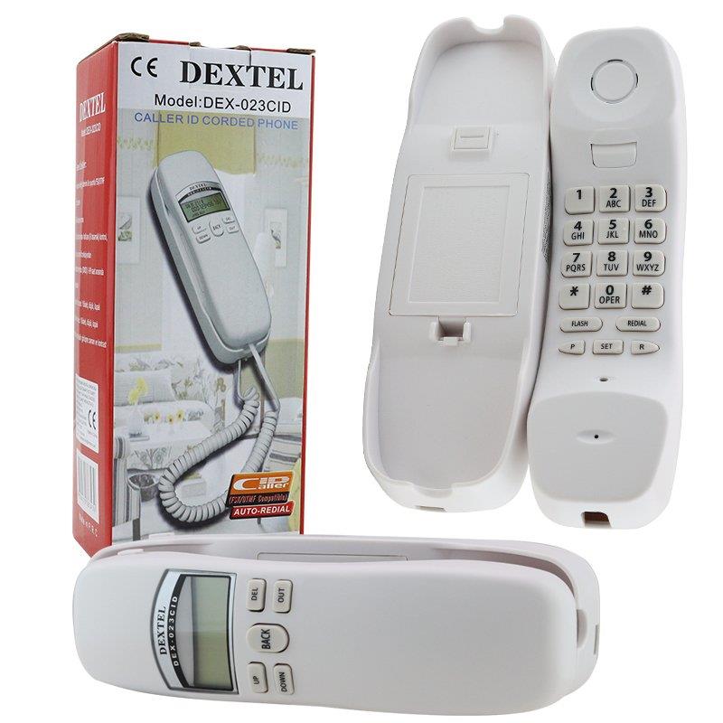 DEXTEL DEX-023CID DUVAR TİPİ KABLOLU EKRANLI TELEFON (SİYAH*BEYAZ)