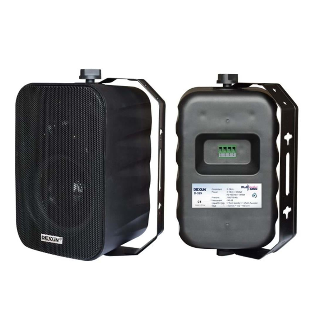 DEXUN  D-425T SİYAH 4 30W 8 OHM 70/100V HAT TRAFOLU SÜTÜN HOPARLÖRÜ