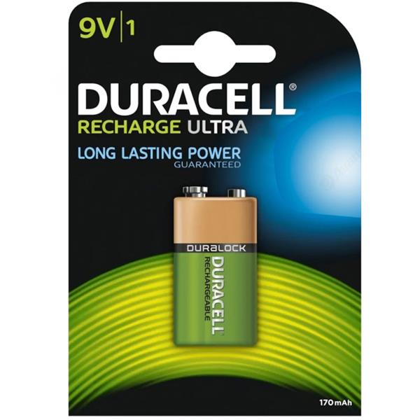 DURACELL 9 VOLT - 170 MAH ŞARJLI PİL