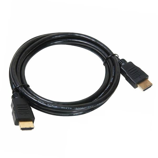 DÜZ SİYAH TİP GOLD UÇLU 1.8 METRE HDMI KABLO