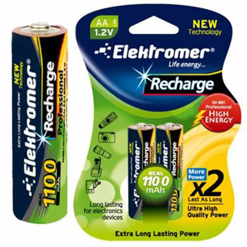 ELEKTROMER 1100 MAH ŞARJLI KALEM PİL PAKET