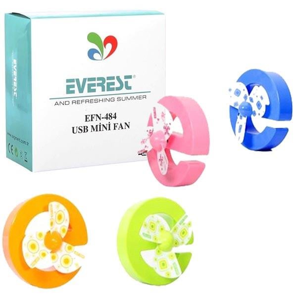 EVEREST EFN-484 RENKLİ MASAÜSTÜ USB FAN
