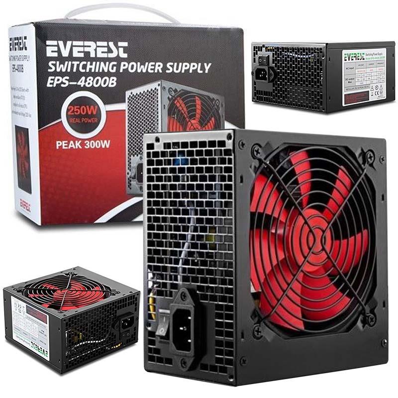 EVEREST EPS-4800C REAL-250W PEAL-300W POWER SUPPLY /ELEKTROMER EPC-380A*EVEREST ATX-4800B
