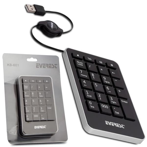 EVEREST KB-601 USB MİNİ Q NUMERİK KLAVYE
