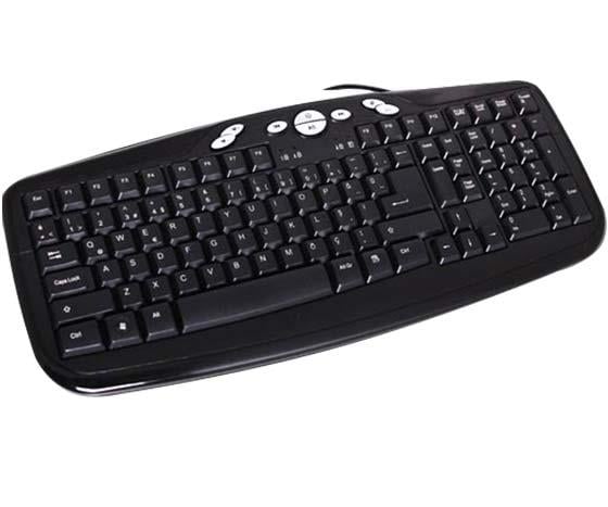 EVEREST KB-884 PS2 MULTİMEDYA FULL BLACK KLAVYE
