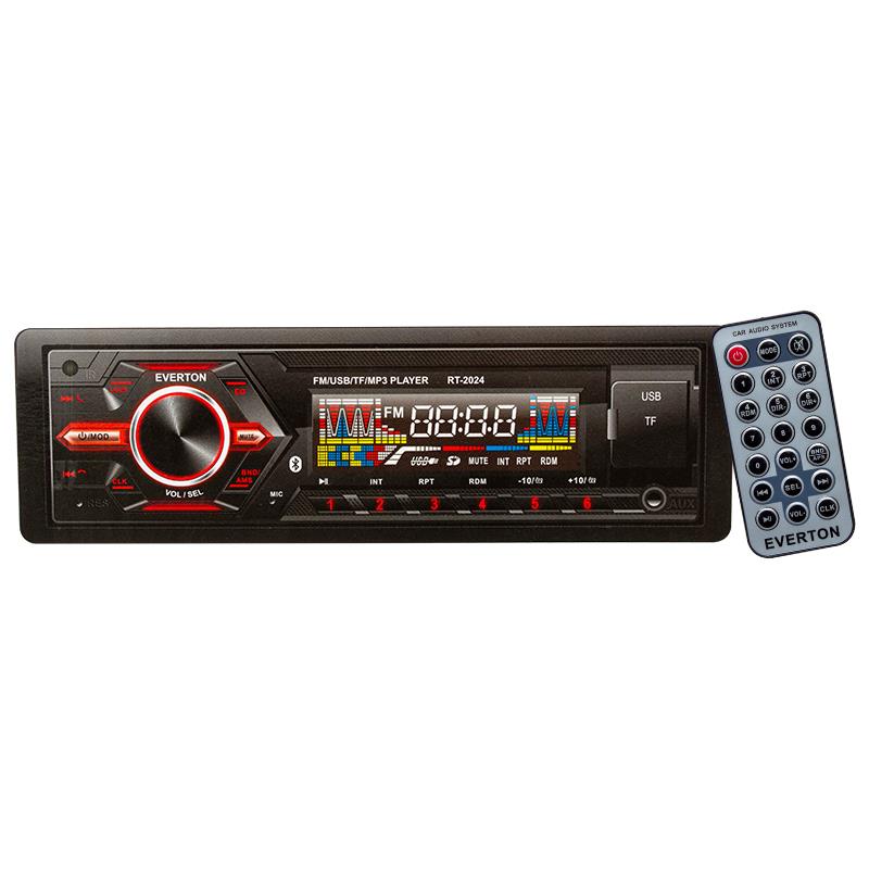 EVERTON RT-2024BT USB/SD/TF/FM/AUX/BT BLUETOOTHLU MEKANİKSİZ OTO TEYP 4X60 WATT