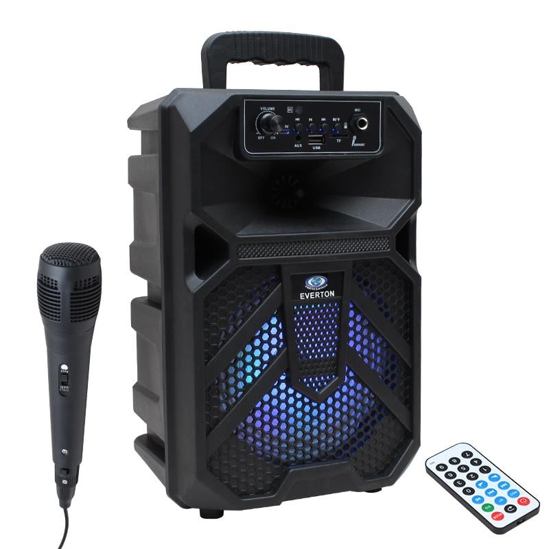 EVERTON RT-401BT USB+SD+FM+BLUETOOTH DESTEKLİ EL MİKROFONLU TAŞINABİLİR HOPARLÖR